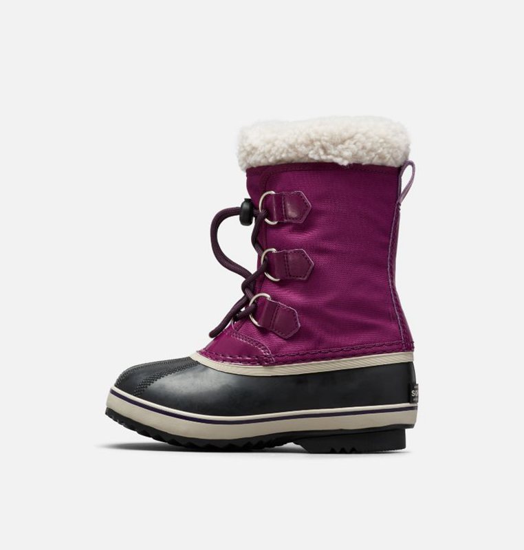 Kids Snow Boots Purple/Black - Sorel Youth Yoot Pac™ Nylon - 851-DXBIGM